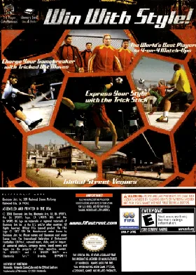 FIFA Street box cover back